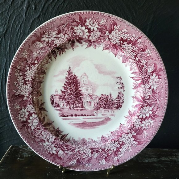 Wedgwood Other - Vtg Wedgwood State Teachers College Bloomsburg PA Mulberry Plate, Kappa Delta Pi